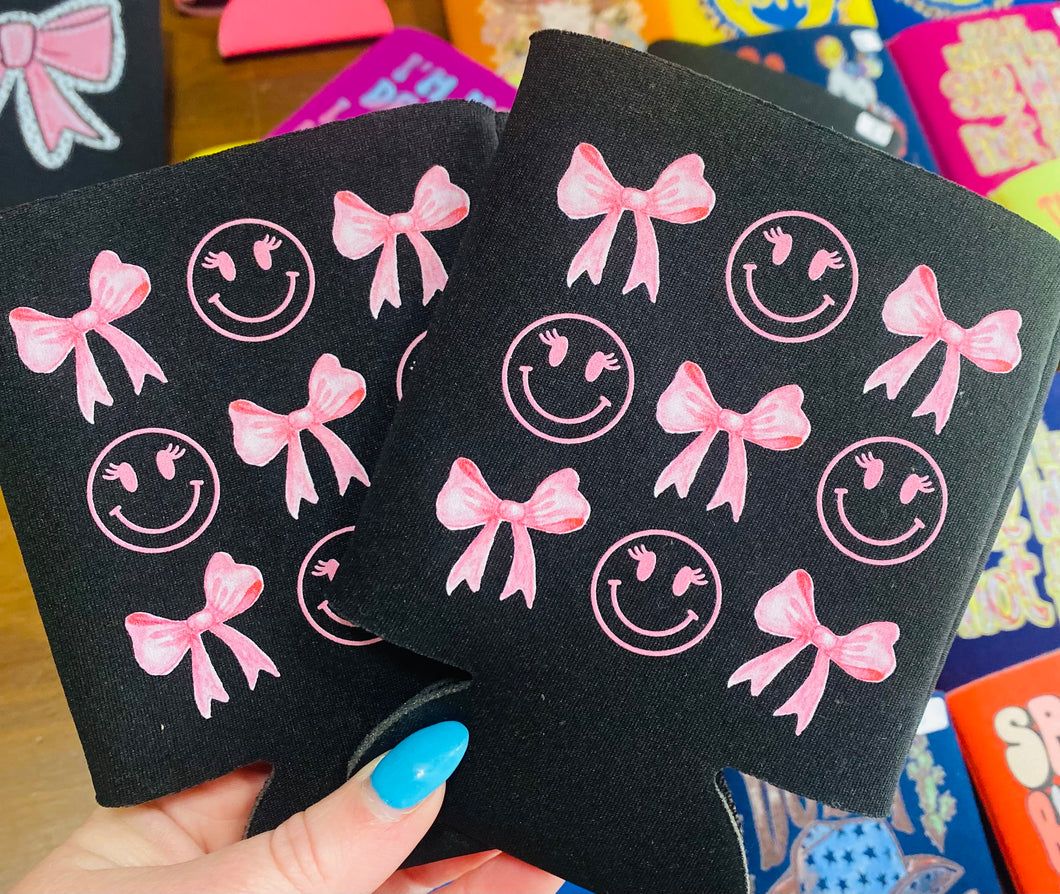 Pink Bows Koozies