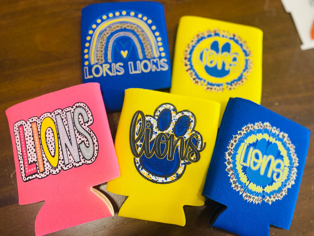 Lions Koozies