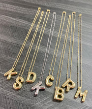 Load image into Gallery viewer, Bubble Initial Letter Necklace
