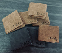 Load image into Gallery viewer, Dad Daddy Engraved Wallets
