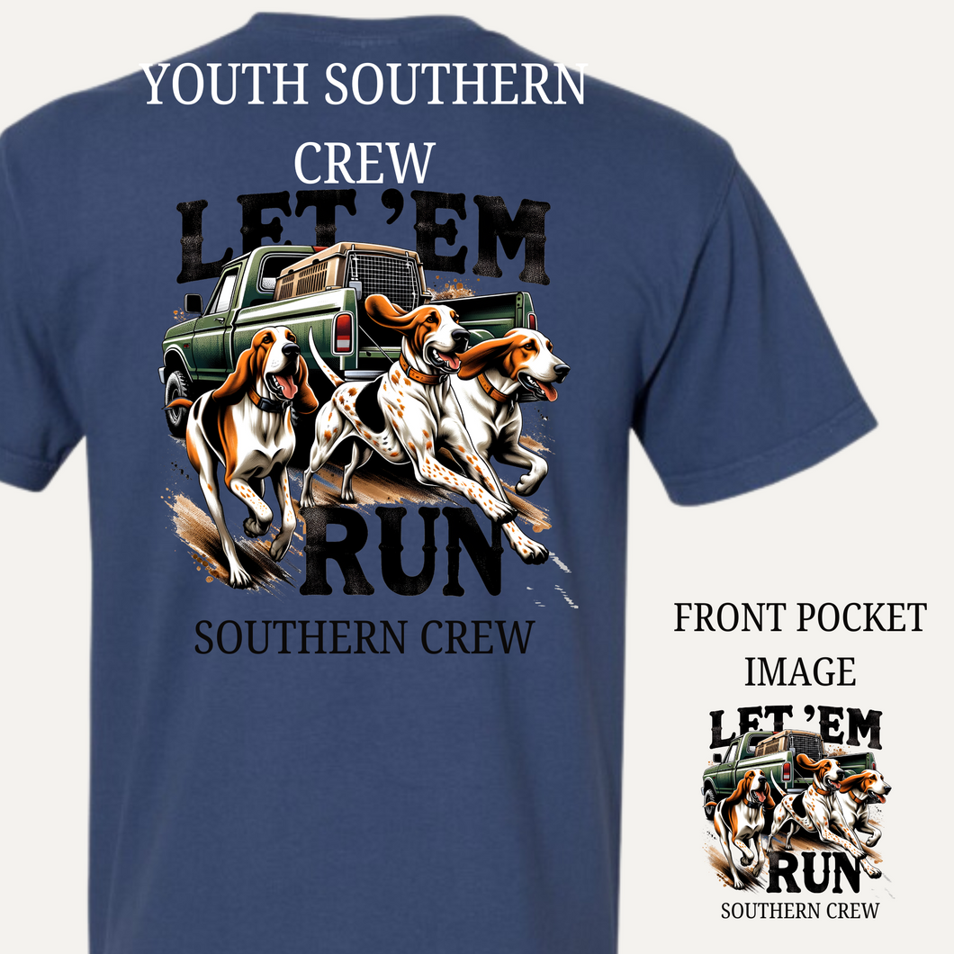 Youth Southern Crew Let 'Em Run Tee