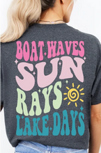 Load image into Gallery viewer, Boat Waves Lake Days Tee
