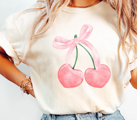 Cherry with Bows T-shirt