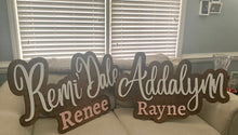 Load image into Gallery viewer, Baby Toddler Youth Girls Layered Name Wall Sign Decor
